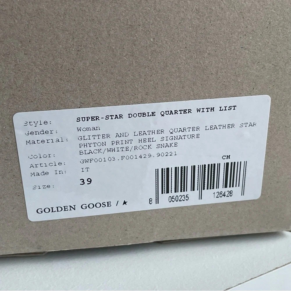 Golden Goose Super Star Python heel Glitter Pink soles sneakers signature shoes - Picture 6 of 16